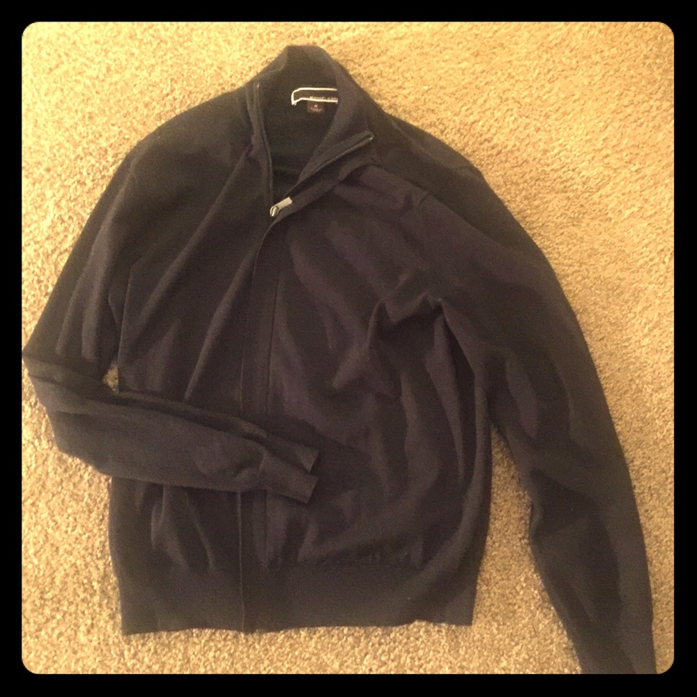Michael Kors zip up sweater, medium. (Navy blue)